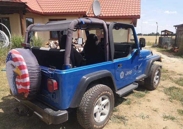 Jeep Wrangler cena 59500 przebieg: 281280, rok produkcji 2002 z Jabłonowo Pomorskie małe 79